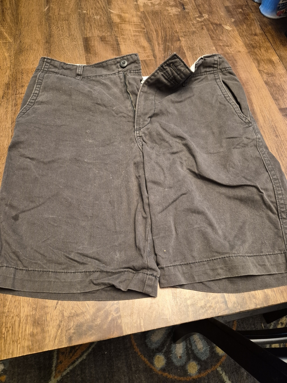 Old Navy Men's Flat Front Shorts in Dark Brown
